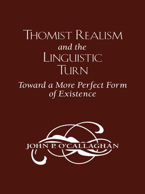 cover image of Thomist Realism and the Linguistic Turn